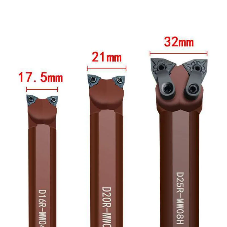 ฤดูใบไม้ผลิ CNC Double-Headed เครื่องตัด D25R-MWN08R/L/H ด้านในหมุนเครื่องตัดที่น่าเบื่อเครื่องตัดด้านนอก circle ได้แชร์เครื่องตัด