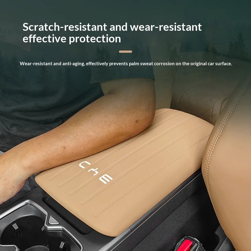 Fit For BYD Song L DM-i Silicone Armrest Cover Center Console Arm Rest Pad Car Modification