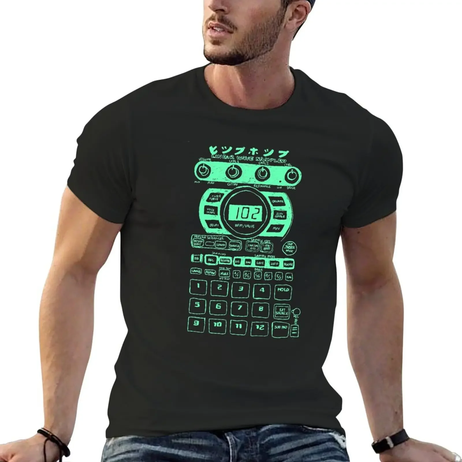 Sampler Roland Sp404 Sx - Fluo T-Shirt shirts graphic sublime plain t shirts men