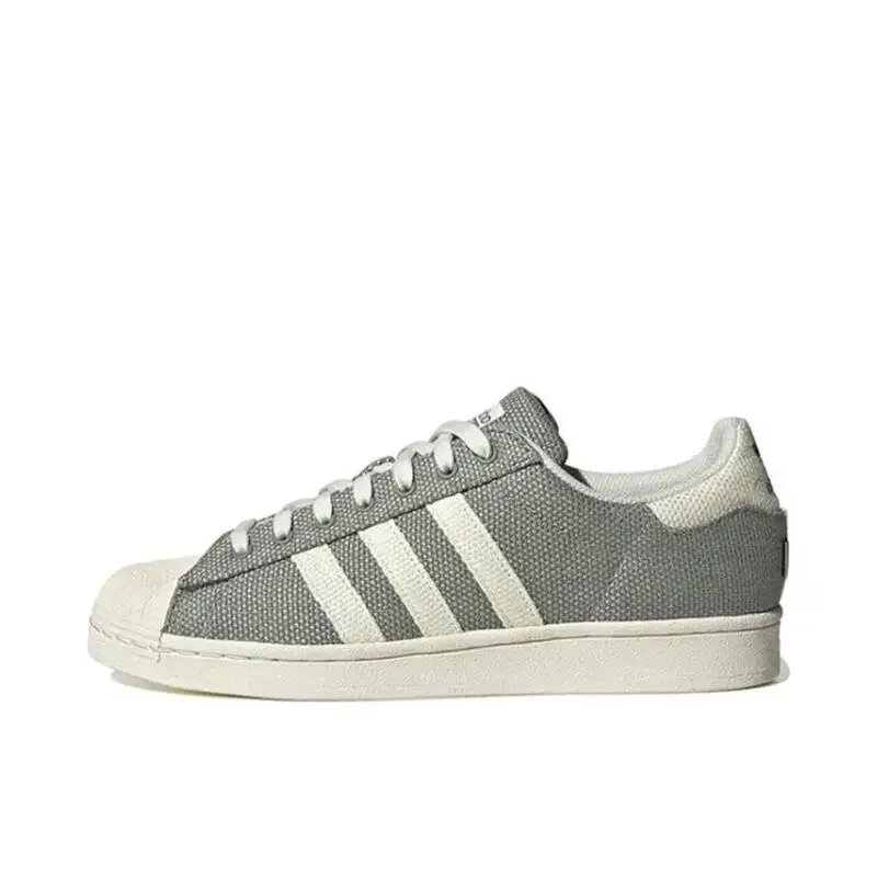 

Adidas Origins Superstar Non Slip, Wear Resistant, Lightweight, Low Cut Board Shoes For Men And Women In Rice Grey