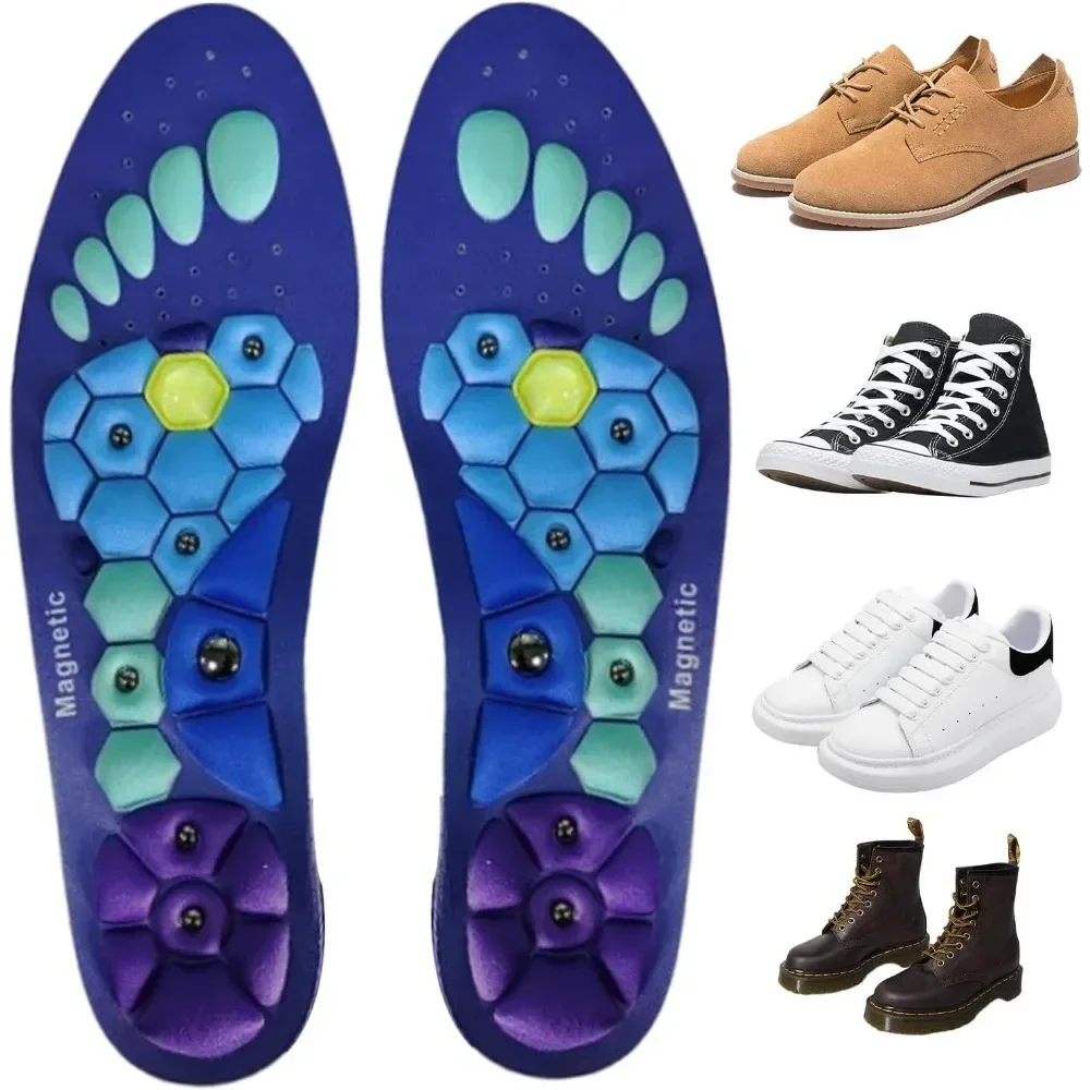 

Acupressures Insoles, Magnetic Insoles for Women & Men, EVA Foot Massage Orthopedic Acupressures Insoles Pads, Standing All Day