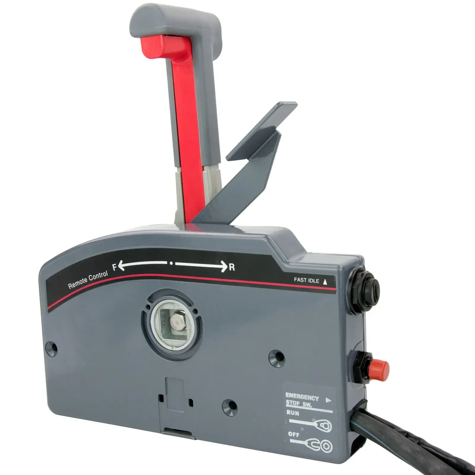 Boat Outboard Remote Control Box for Yamaha Outboard Engine With 10Pin Cable Trim Tilt Up Down Left Side PUSH Throttle