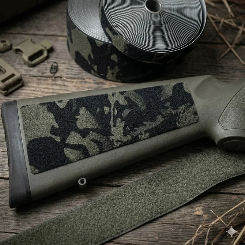 

Tactical Camouflage Hook and Loop Fastener Tape Durable Nylon Camo Magic Tape for DIY Hunting Gear Tactical Vest Backpack Bag