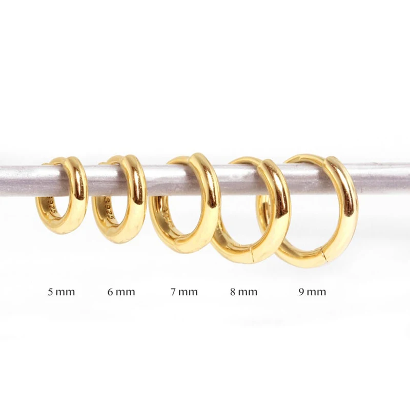 Aide Kleine Creolen Roségold Sterlingsilber 4
