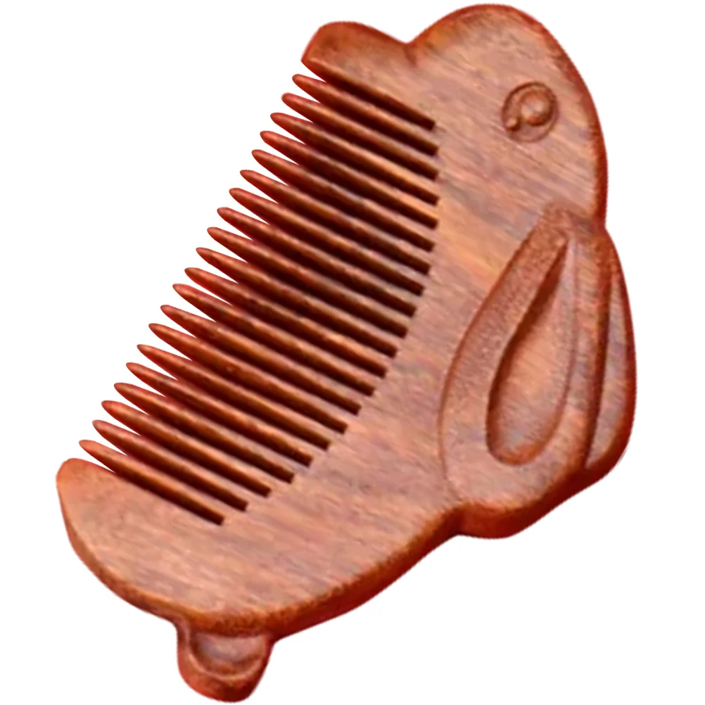 

Rabbit Hair Comb Gift Wooden Massage Carry for Women Sandalwood Miss Combs