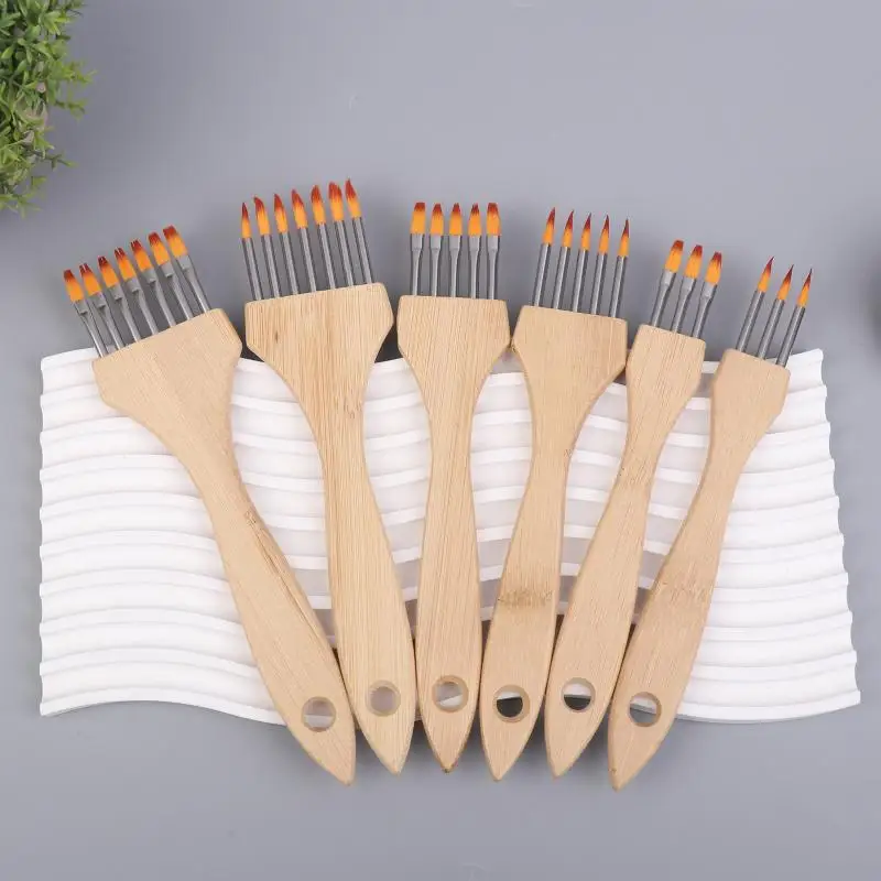 Acrylic Watercolor Brushes Multi Tooth Comb Set for Creative Artworks Mixed Media Painting Supplies for Beginners and Experts