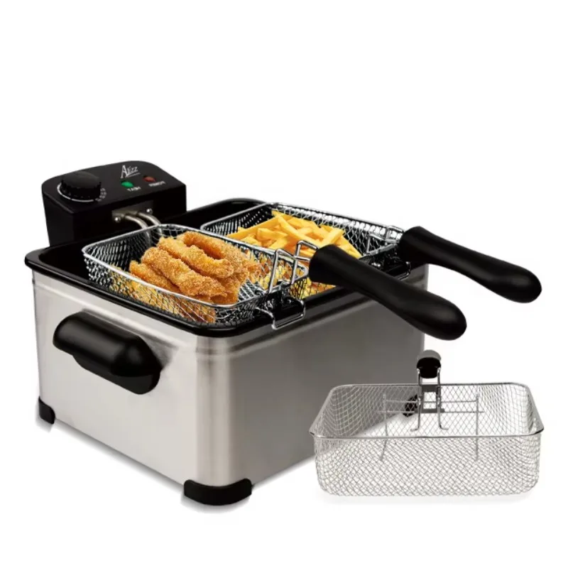 Electric Deep Fryer 5L French  Machine Oven Hot Pot Fried Chicken Grill Adjustable Thermostat Kitchen Cookware