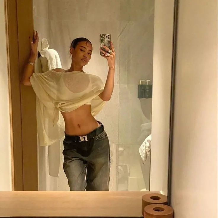 Prendas de punto para mujer, pareo de Bikini transparente liso con hombros descubiertos, dobladillo triangular Irregular, Jersey holgado, Tops de playa de verano