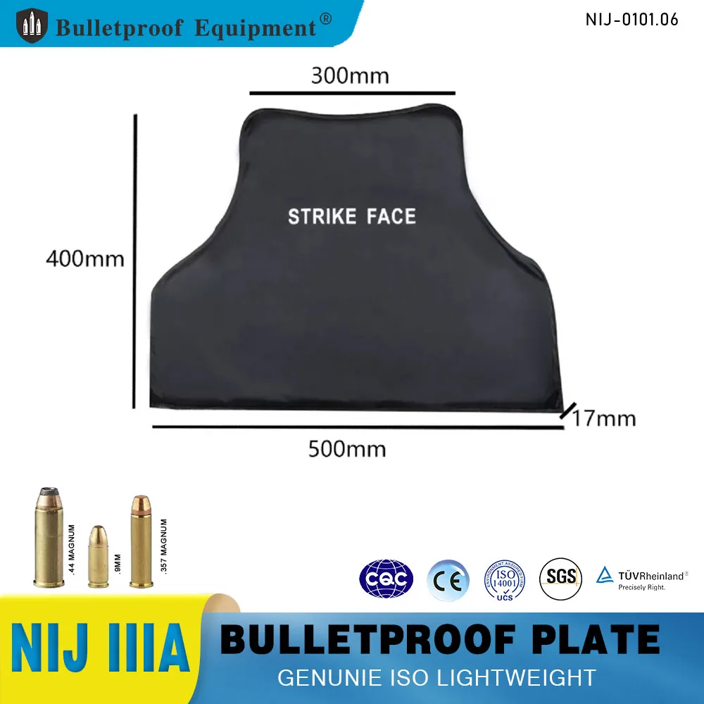 NIJ IIIA 0101.06&NIJ 0101.07 HG2 BALCS Soft Body Armor Ballistic Panel BulletProof Plate Inserts Body Armor CIRAS EAGLE Style