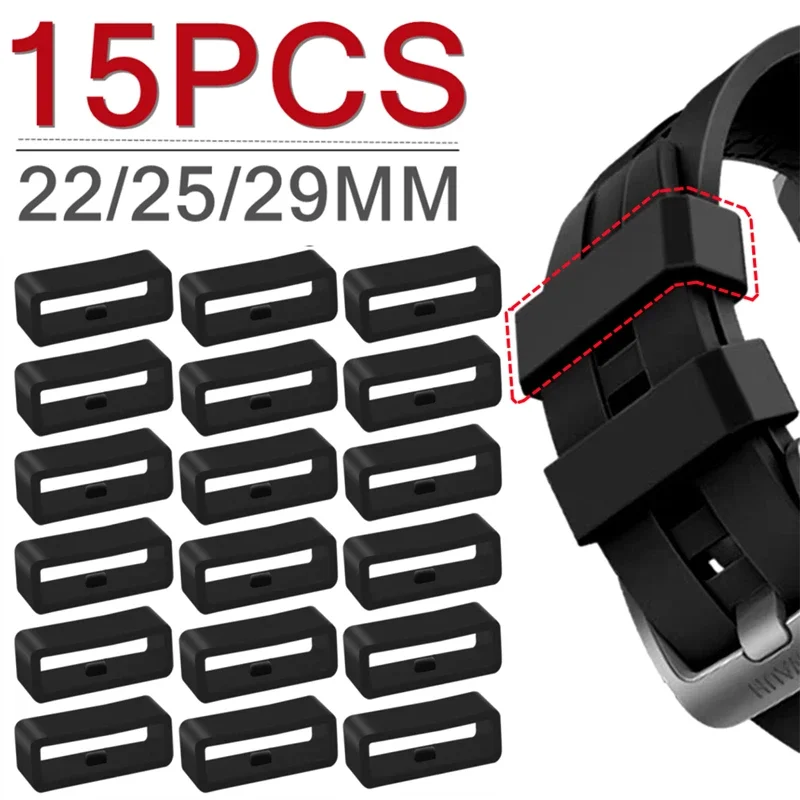 

1/15Pcs Watchband Fixed Ring For Garmin Fenix 7 6 5 935 945X Smartwatch Band Watch Strap Soft Silicone Rubber Loop 22/25/29MM