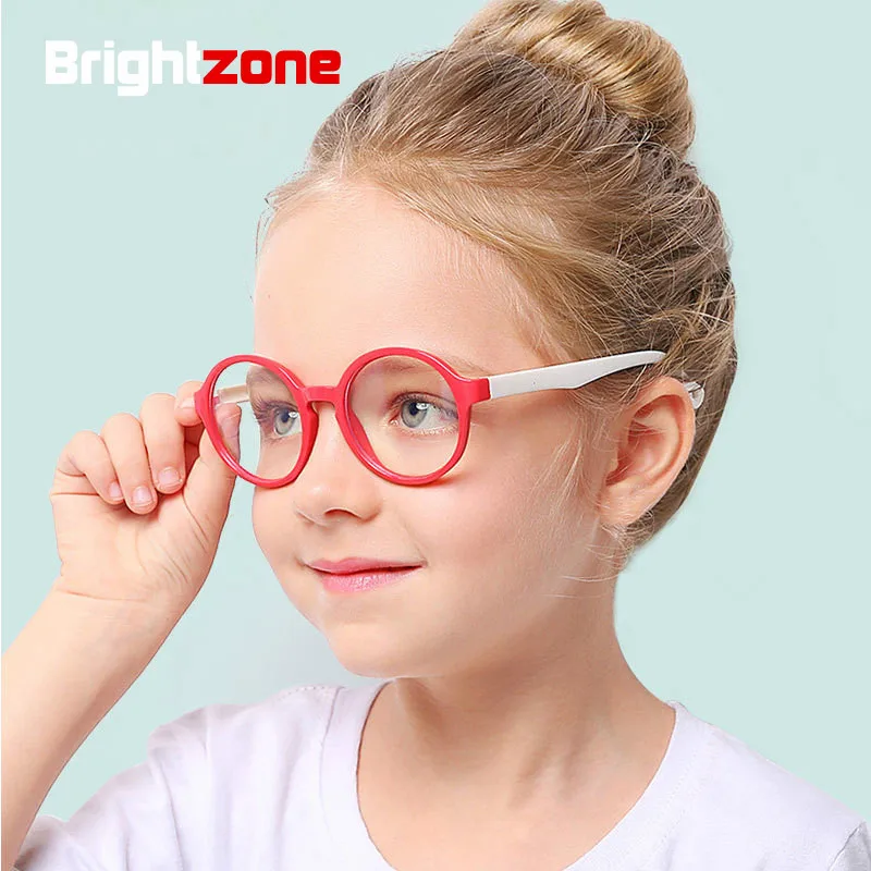 Round Anti Blue Light Online Learning Glasses Kids Children Boy Girl Blocking Filter Reduces Digital Dry Eyes Computer Oculos