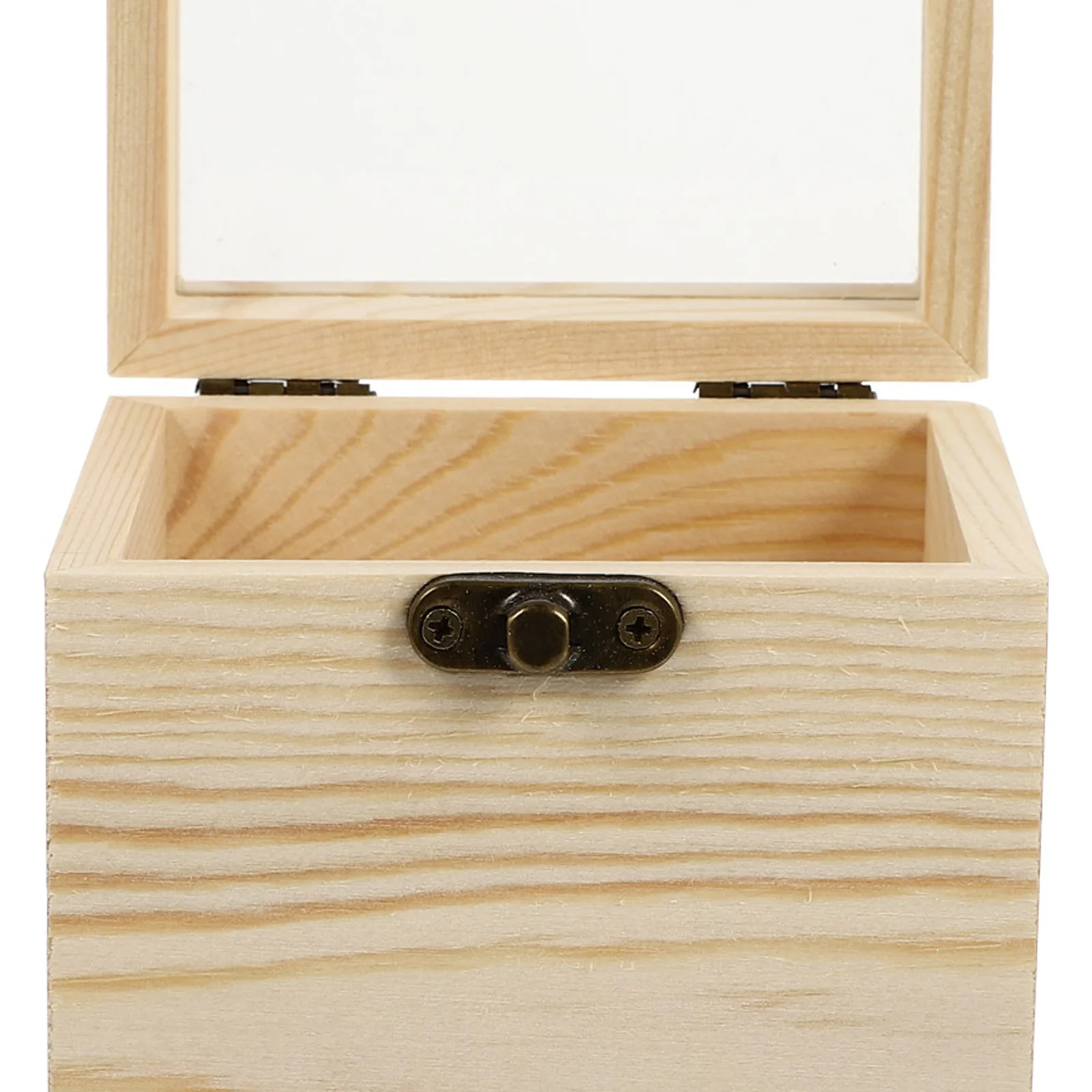 

Wooden Eternal Flower Large Size Glass Lid Storage Display Elegant Gift Box Transparent Window Wood Box Jewelry