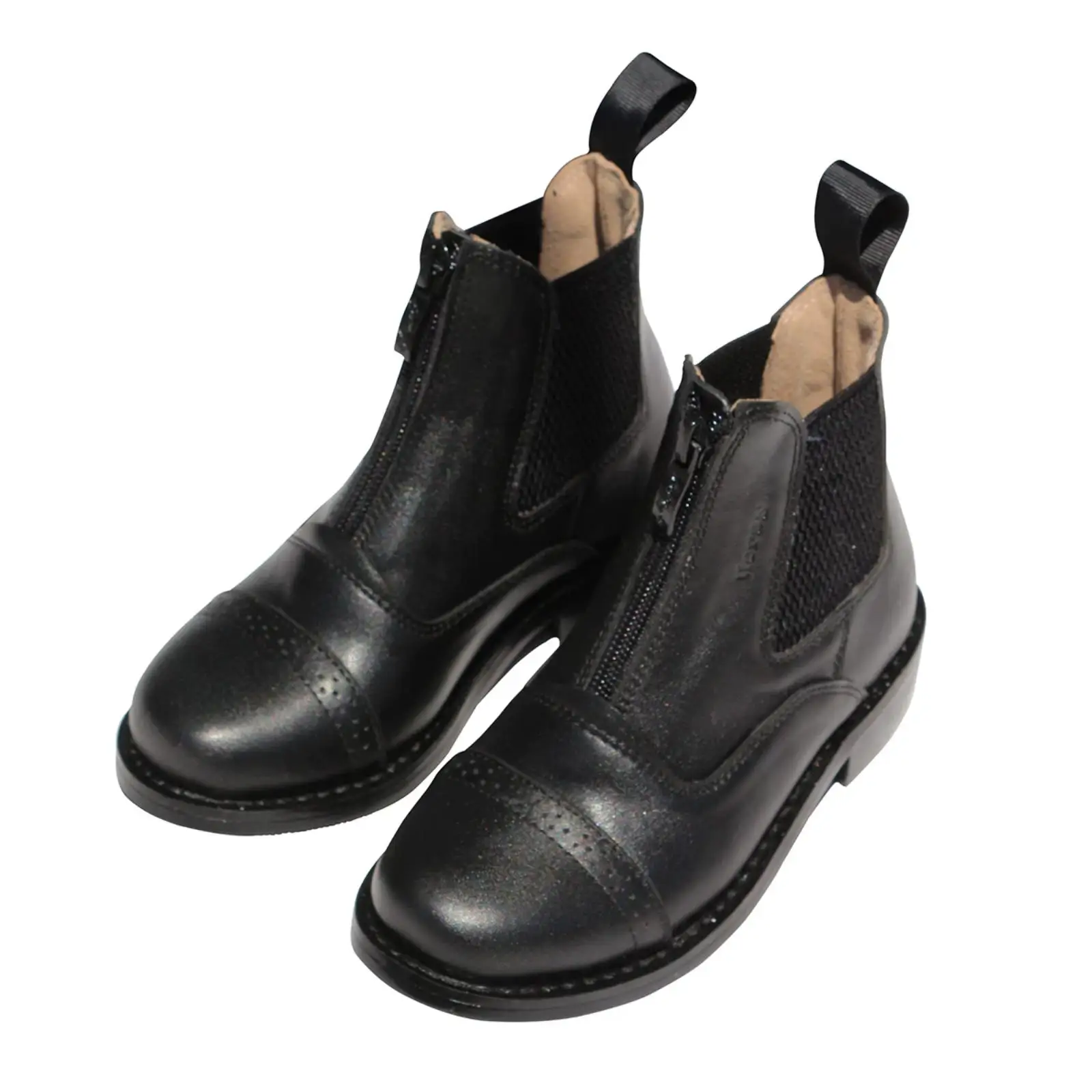 Children’s Horse Riding Boots Front Zipper Easy Wear Horse Sports Boots Accessories for a Horse for Daily Practice