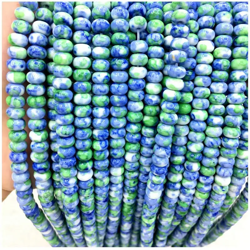 Natural Rainbow Stone Beads para DIY, Contas Coloridas, Redonda e Abacus, Pulseira Yoga e Colar, Party Jewelry, 6mm, 8mm, 10mm