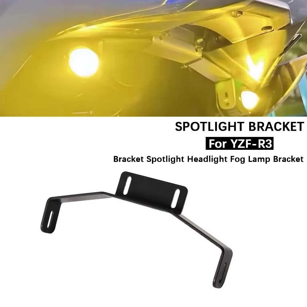 

Motorcycle For YZF-R3 YZFR3 Accessories Bracket Spotlight Bracket LED Headlight Fog Lamp Bracket Suitable YZF R3 2019-2023