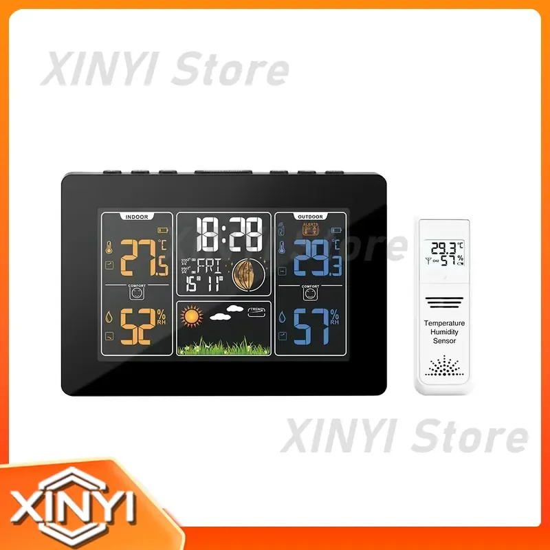 Tuya Wireless Weather Station for Home 7-in-1 Digital Forecast for Indoor Outdoor Monitoring Barometer UV Light Rain Wind