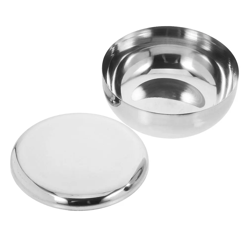 

Korean Stainless Steel Bowl 12Cm With Lid Rice Serving Dish For Hot Cold Foods Asian Cuisine Camping Travel