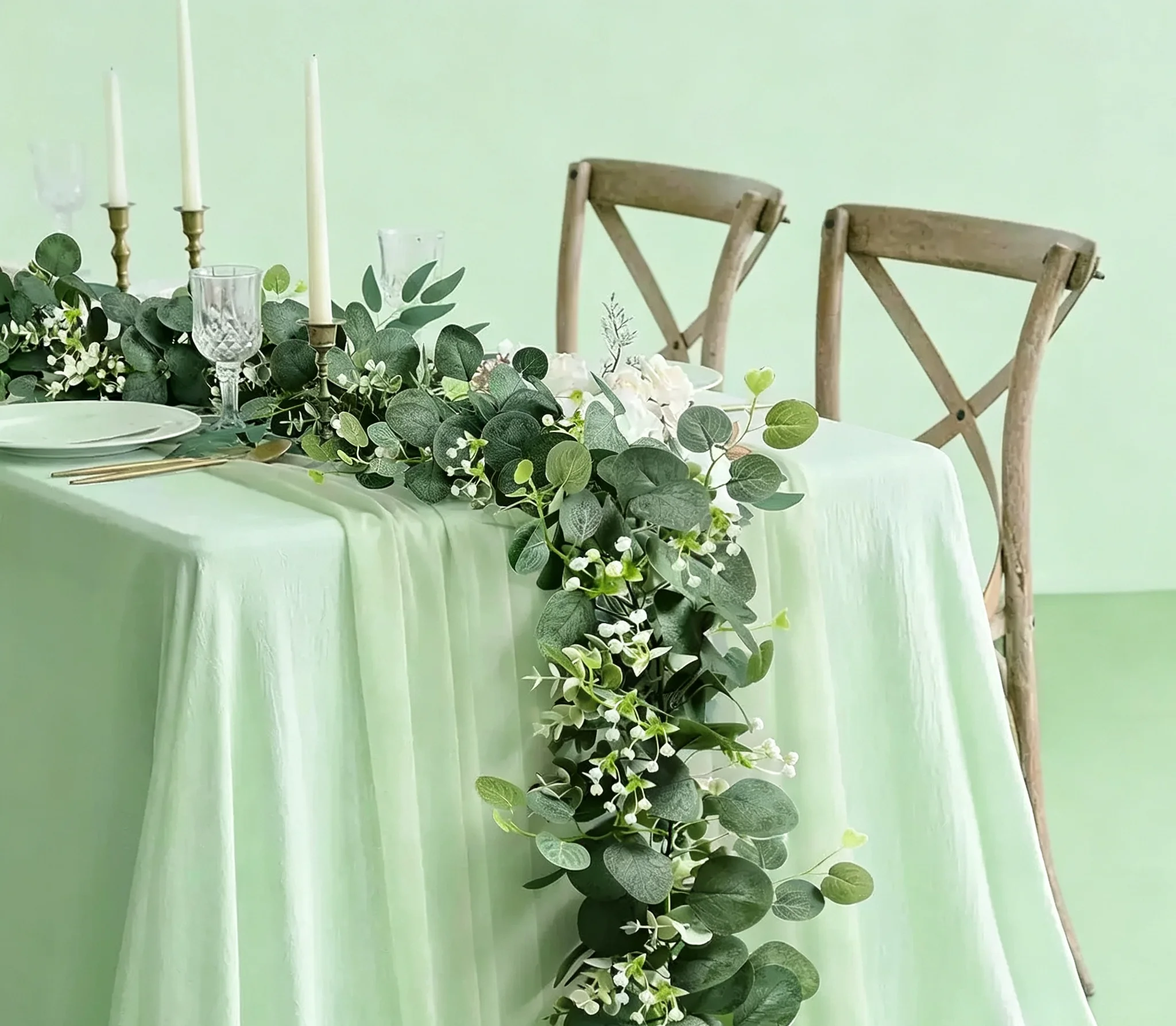 Künstliche Blumenranken für Hochzeits- und Partydekoration – Detail 3