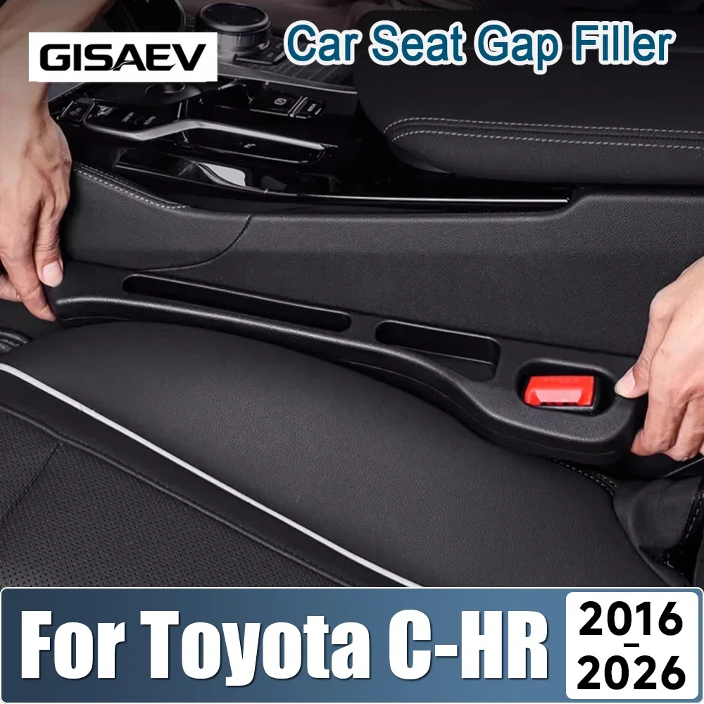 For Toyota C-HR CHR 2016 2017 2018 2019 2020 2021 2022 2023 2024 2025 2026 2PCS Car Seat Leak Proof Strips Side Seam Storage