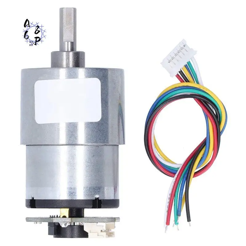 A68P-Speed Reduction Gear Motor With Encoder, DC 12V Electric Micro-DC Geared Motor Supporting Forward Reverse Movement