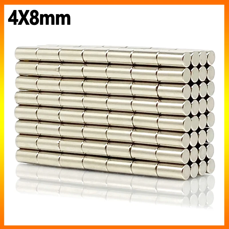 

4x8mm Magnet 10-1000pcs Round Shape for Science Office Whiteboard Garage Tool Refrigerator Craft Diy 4*8mm Accessory