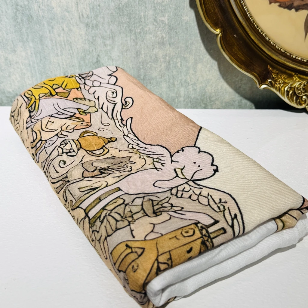 2026 الترا لينة الطفل بطانية من الموسلين خفيفة الوزن تنفس قماط تلقي بطانية لحديثي الولادة القطن يلتف #3