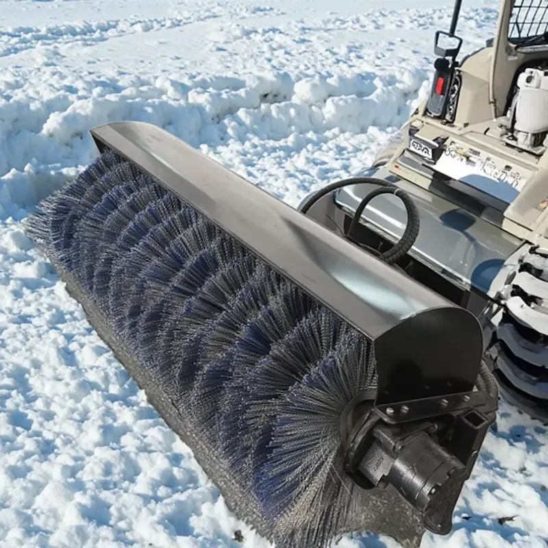 Snow Equipment Mini Skid Steer Angle Sweeper Snow Thrower for Road Cleaning