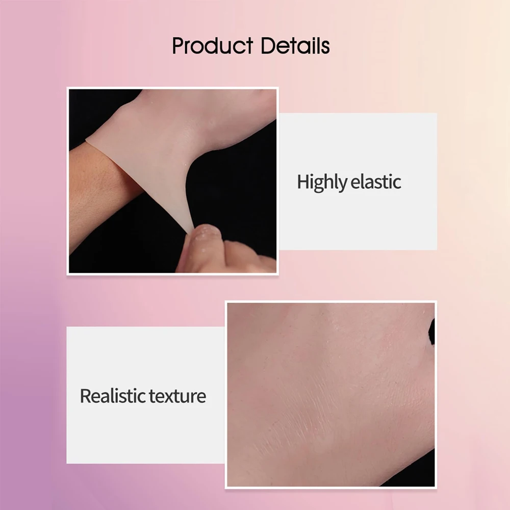 Crossdresser Silicone Female Gloves High Simulation Fake Hands for Cover Scars Transgender Cosplay Realistic Artificial Skin