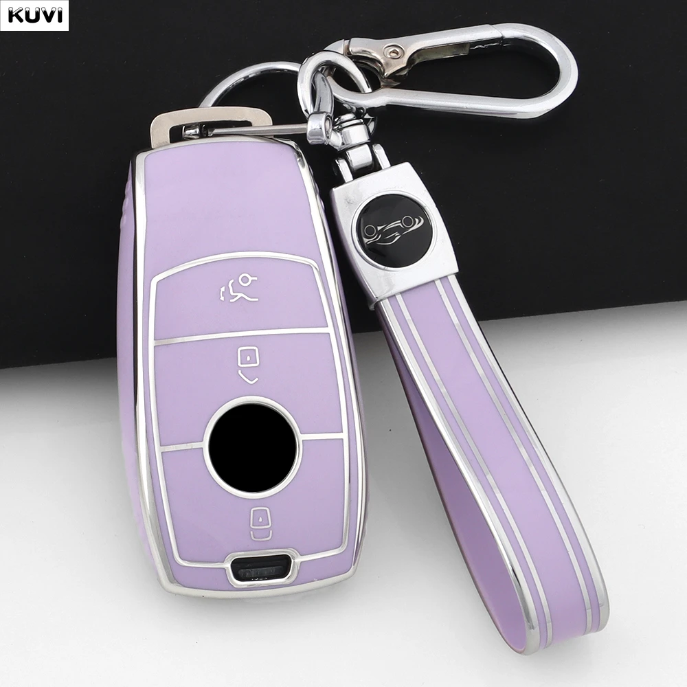 Fashion TPU Car Remote Key Case Cover Shell For Mercedes Benz A C E S G Class GLC CLE CLA GLB GLS W177 W205 W213 W222 X167 AMG - view 2