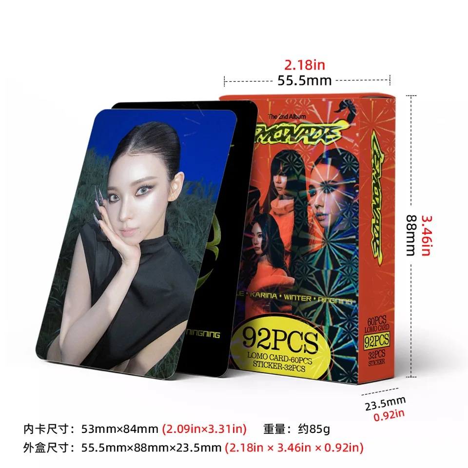 92Pcs AESPALomo LEMONADE Lomo Cards HD Printd Photocards Sticker