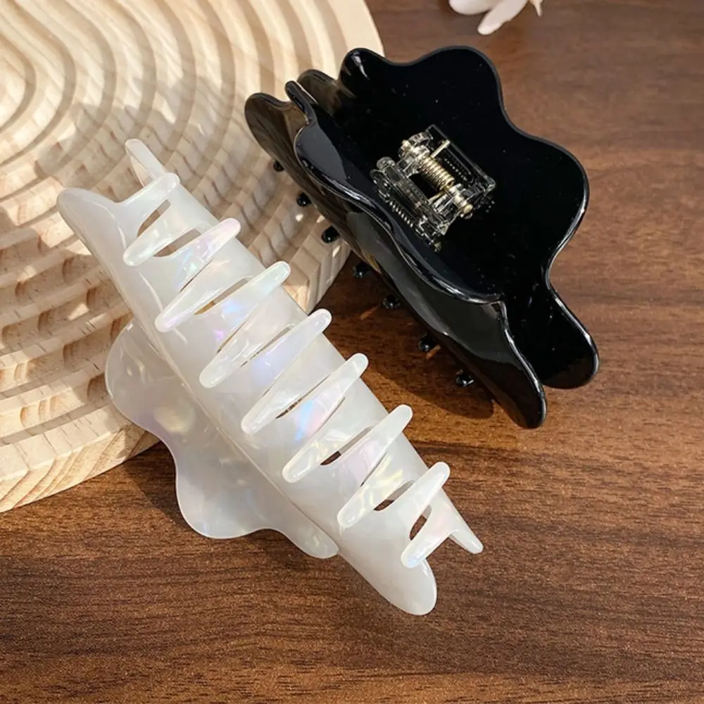 กิ๊บติดผมอะซิเตทสีพื้น กิ๊บหนีบผมทรงคลาวด์ กิ๊บหนีบผมทรงปลาฉลาม กิ๊บติดผมลายกระดองเต่า สำหรับสาวๆ