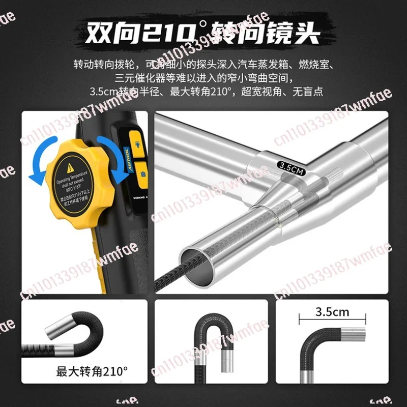 SVB302 steering endoscope 1080P camera pipe cylinder carbon deposition inspection high temperature probe