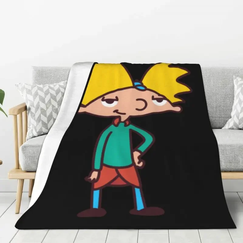 Custom Ultra-Soft Fleece Cartoon Tv Helga Pataki Throw Blanket Warm Flannel Hey Arnold Blankets for Bedroom Car Sofa Bedspreads