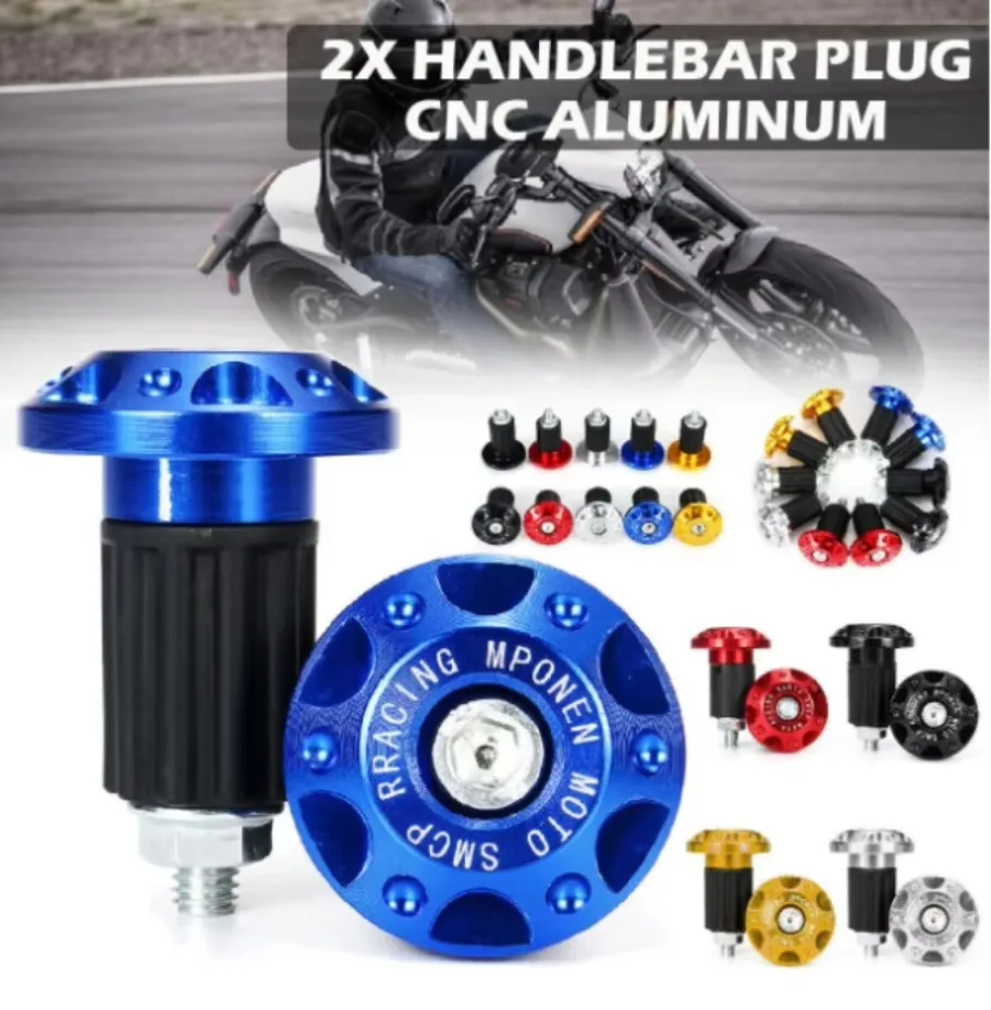 1SET Motorcyclist Plug Modification Accessories Scooter Decorative Handle Plug Grip Anti-Fall Plug