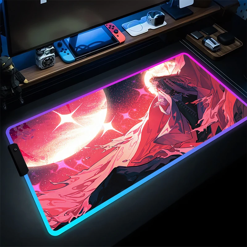 

Mouse Pad Gaming New Mousepad LED MousePads Lord of the M-mysteries Table Keyboard Pad Non-Slip Soft RGB Computer Gamer Desk Mat