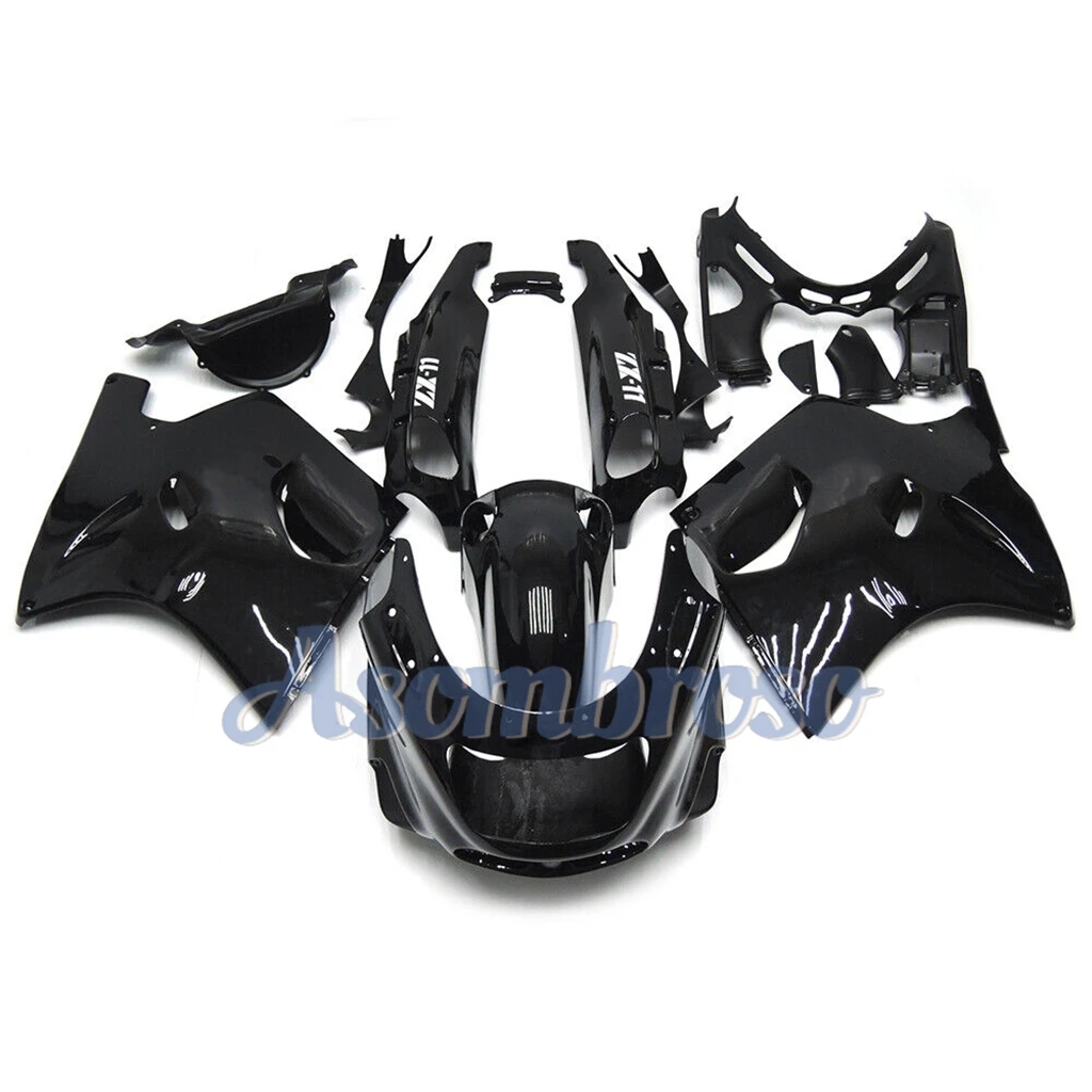 Gloss Black ZZR1100 For Ninja ZX-11R ZX11R ZZR 1100 1993 1995 1996 1998 1999 2000 2001 ZX 11R ZX11 R 93-01 Fairings