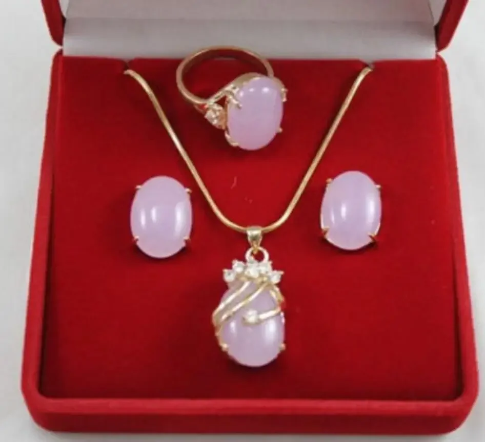 Ensemble de boucles d'oreilles pendentif, collier, bague, magnifique compensation, diversifier