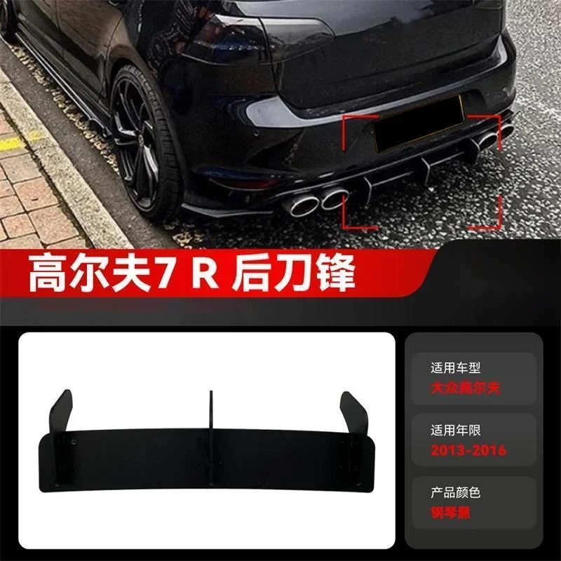 

For VW Volkswagen Golf 7 VII MK 7 R R-Line 2013-2016 Rear Bumper Diffuser Lip Tail Side Splitter Spoiler Plate Body Kits Tuning