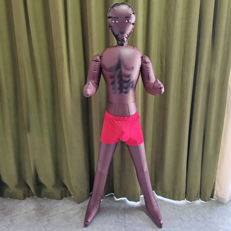

DS8373 170cm Pvc Whole Body Inflatable Male Mannequin Body Toroso Inflatable Shooting Mode Maniqui for Cloth Black Doll