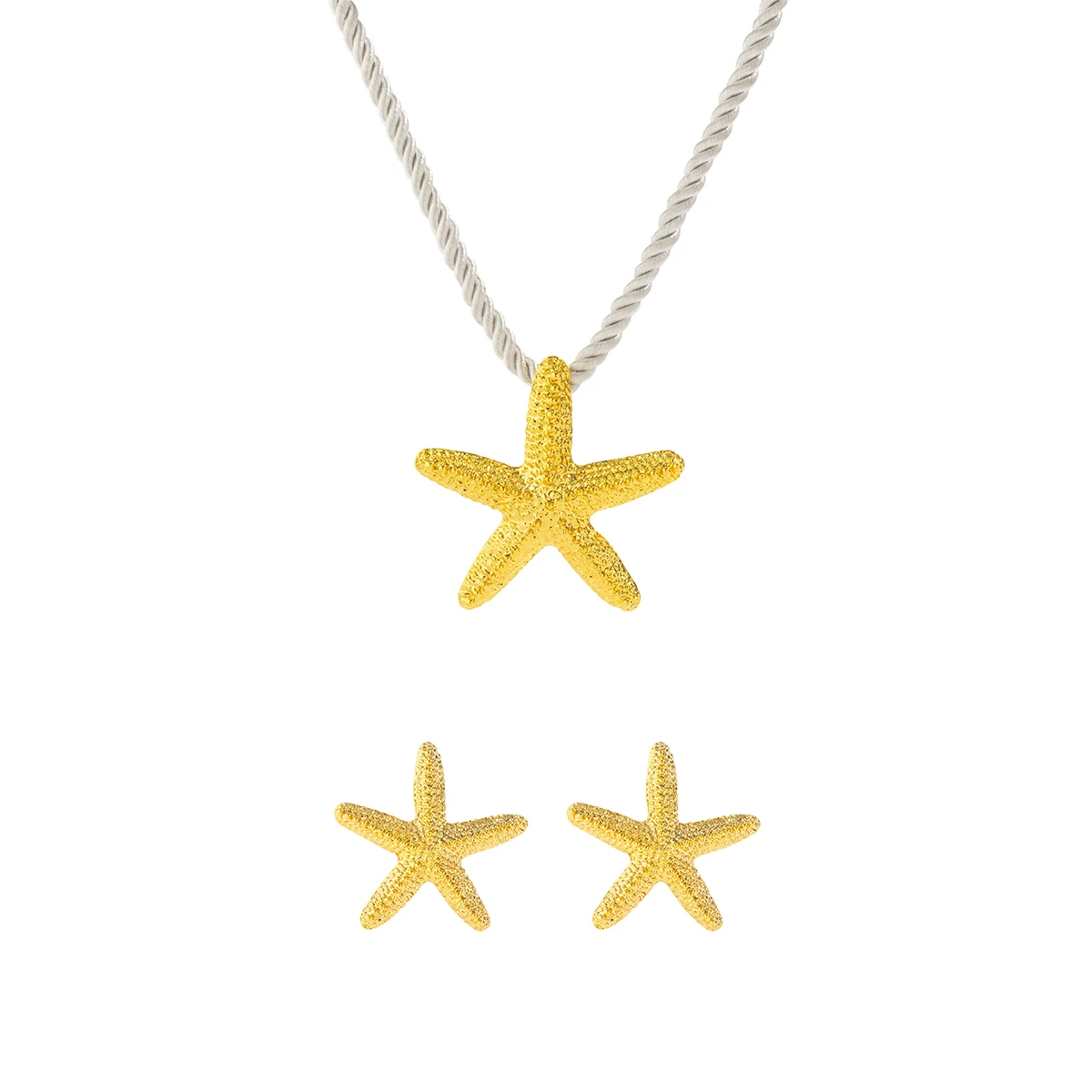 Exaggerated Boho Metal Big Starfish Star Pendant Choker Necklace Women Summer Punk White Chunky Chain Y2K Jewelry Accessories image 5