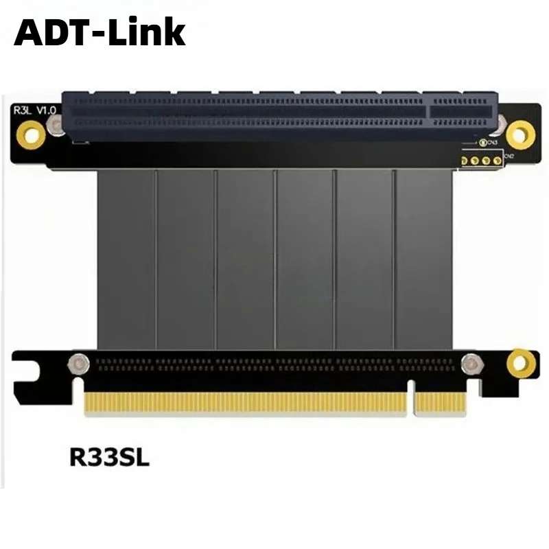 

Gen3.0 PCI-E 16x To 16x 3.0 Riser Cable 5cm 10cm 20cm 30cm 40cm 50cm PCI-Express Pcie X16 Adapter Right Angle Vertical Video GPU
