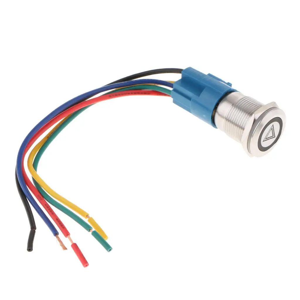 LED Voltage Hazard Warning Light Switch Flash Light Switch, LED Voltage: 12V