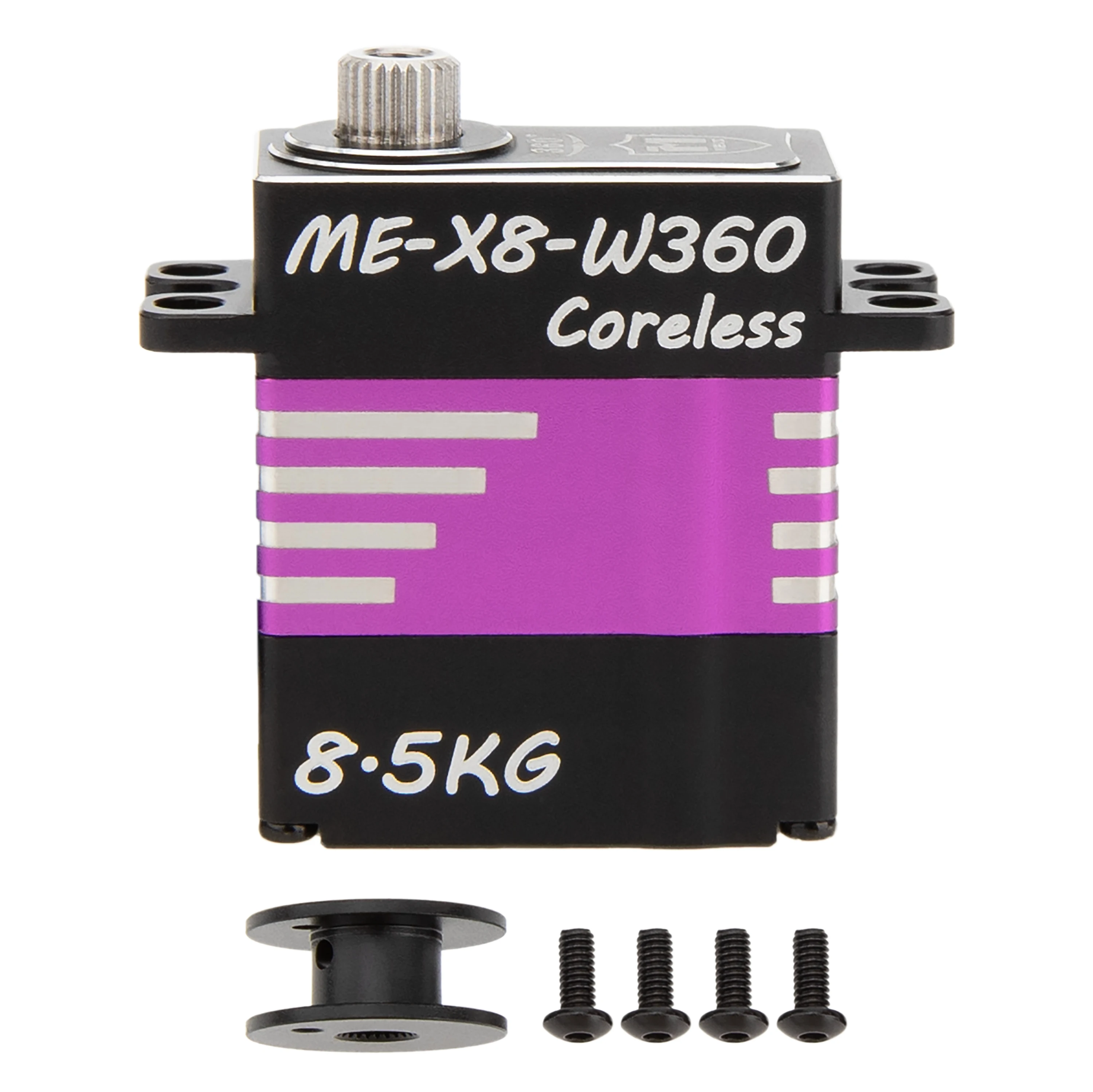 MEUS Racing 360° RC Winch Servo 8.5KG Coreless Servo for Axial SCX10 Capra UTB 1.9 Traxxas 1/10 1/8 RC Cars (ME-X8-W360)