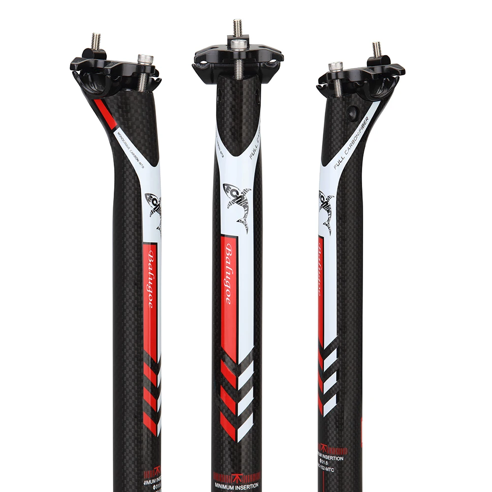 Sztyca MTB 3K Full Carbon, części do rowerów górskich i szosowych, 27,2, 30,8, 31,6x350, 400 mm, nowość