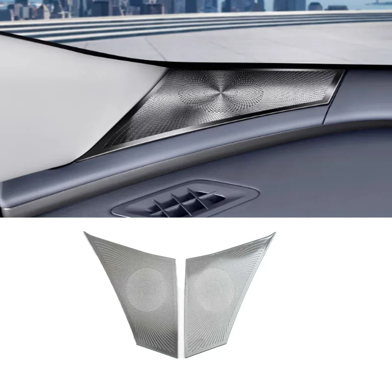 

Car Styling For Toyato Rav4 RAV 4 6th 2026 2027 Audio Horn Cover Speaker Metal Door Panel Protective Tape AC Speaker Loud cover