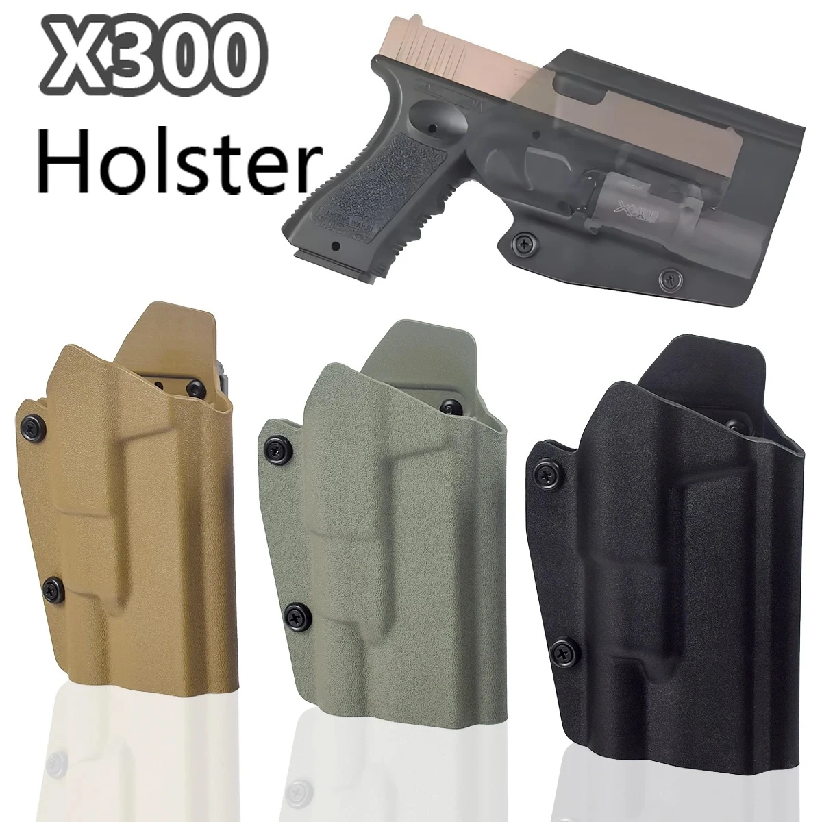 

X300 кобура для ремня, тактическая кобура для пистолета G17 G19, быстросъемная кобура для фонарика X300 Ultra, охотничьи аксессуары