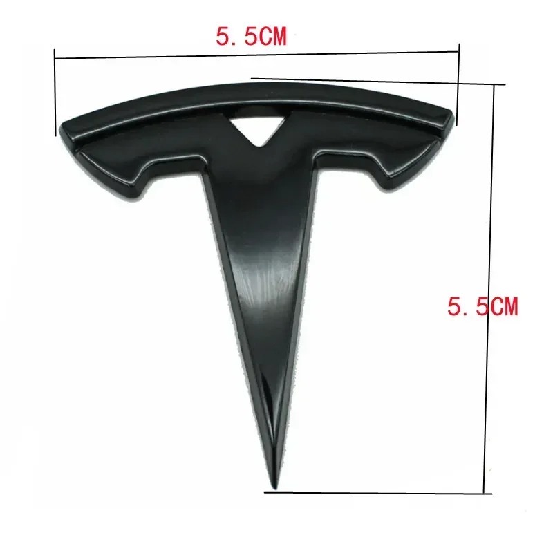 5.5x5.5cm Metal Car Steering Wheel Cover Sticker for Tesla Model 3 S X Y Auto Interior Refitting Emblem Modification Accessories