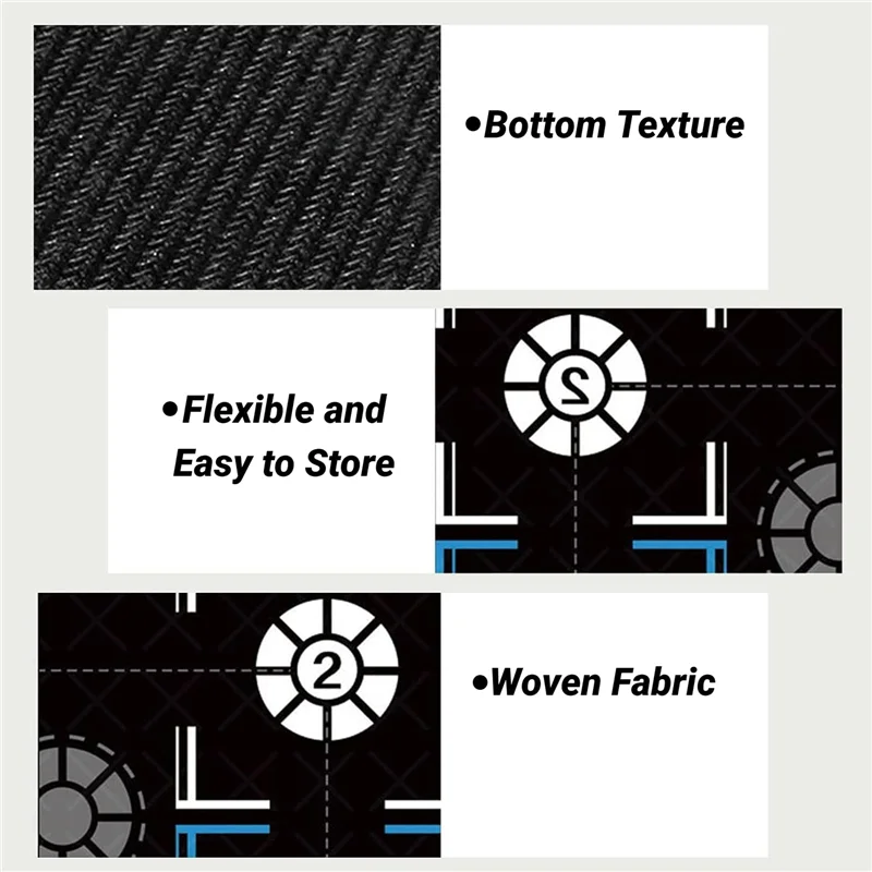 ABVH-Tappeto da allenamento per basket Tappetino da allenamento pieghevole antiscivolo per basket Attrezzatura per interni ed esterni, per adolescenti Durevole