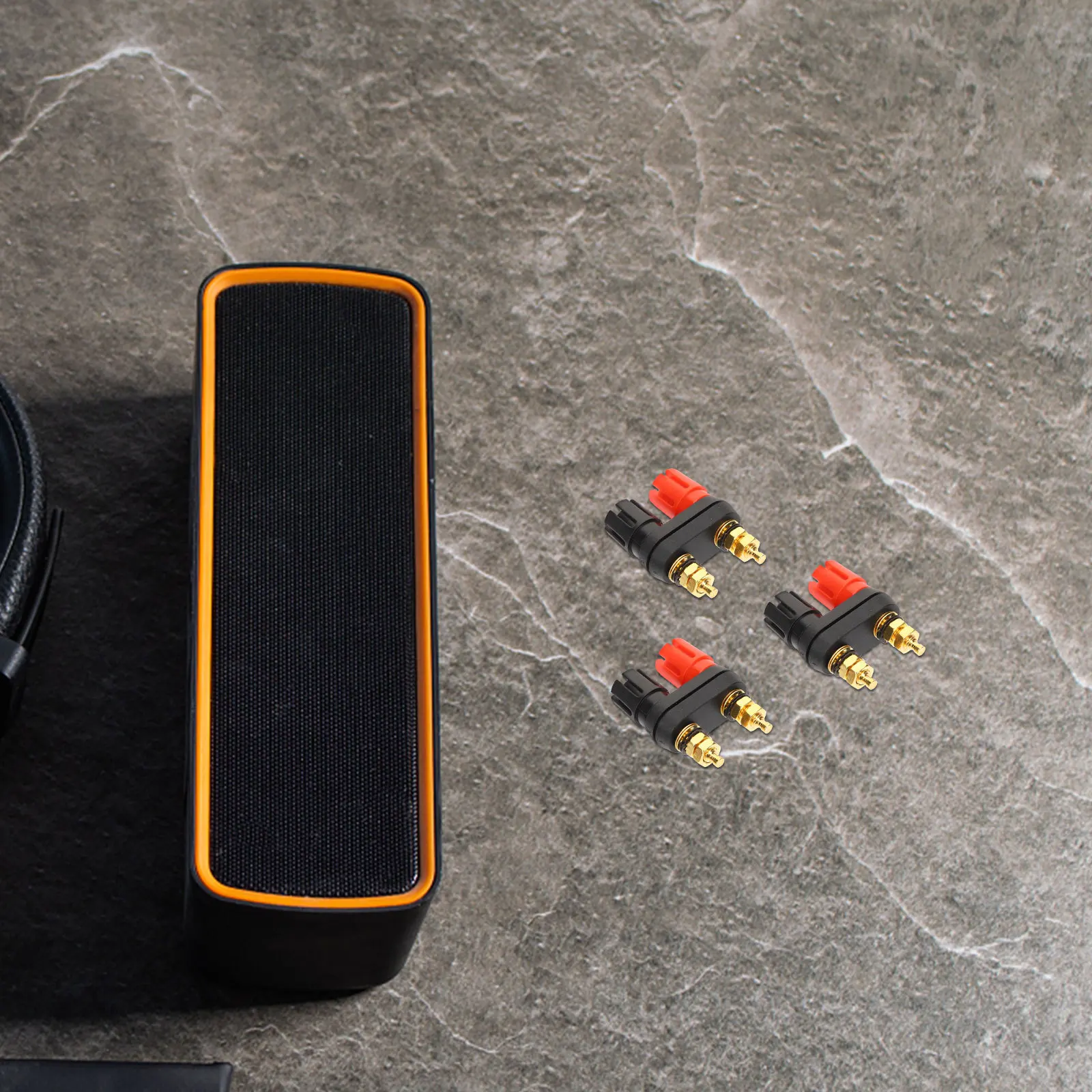 

3Pcs Speaker Binding Post Metal Loudspeaker Terminal Connector No Welding Required for Amplifier Sound Equipment Accessories