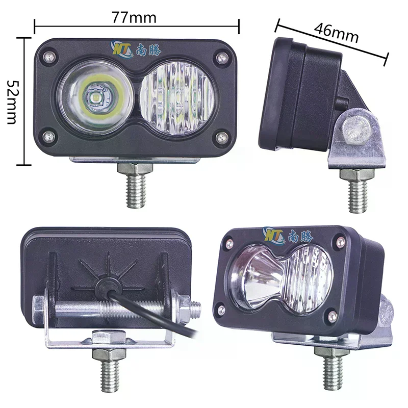 

Белый, желтый светодиодный светильник для вождения, 3-дюймовый автомобильный прожектор для мотоцикла, пикапа, внедорожная лампа на крыше, багажника